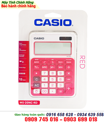 Casio MS-20NC-RD; Máy tính tiền Casio MS-20NC-RD chính hãng Casio 
